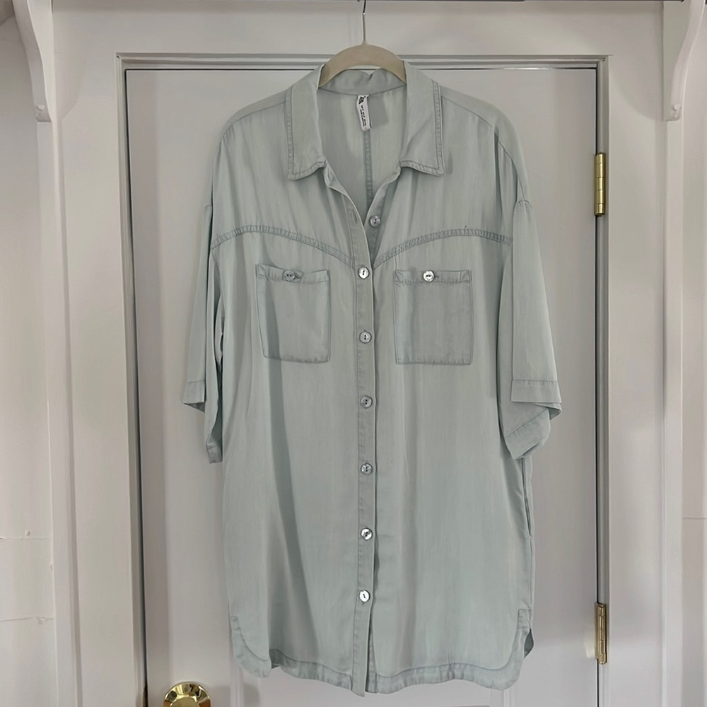 Zara Lightweight Woven Tunic Dress Size Small